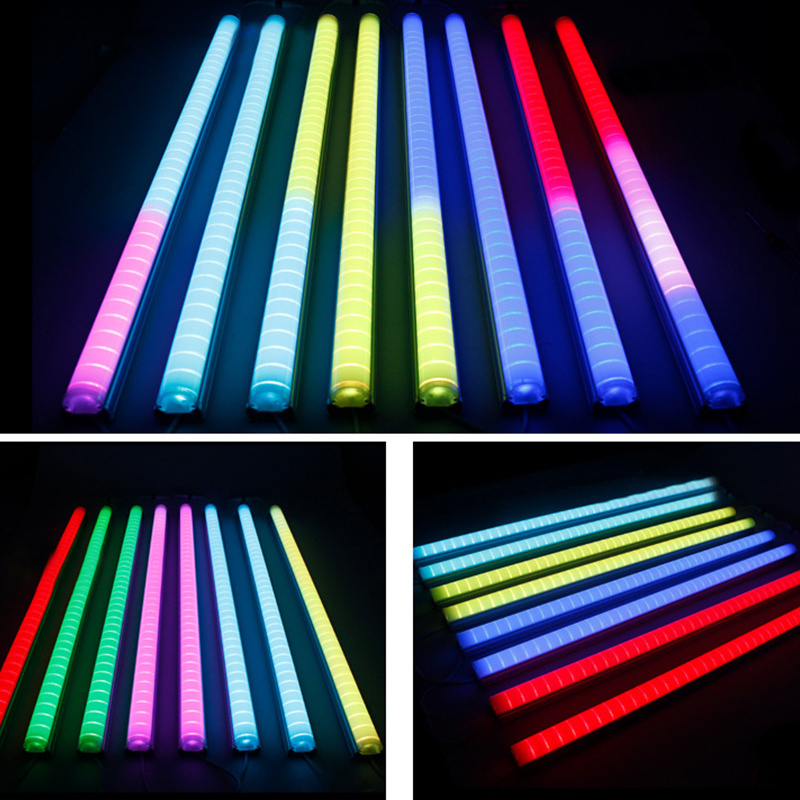 DC24V 8/12W 48X30mm Low Power White/Yellow Light Full Color UCS1903 RGB/DMX512 Addressable Outdoor Waterproof IP67 Aluminum Lens LED Linear Lighting  Wall Wash Landscape Lighting